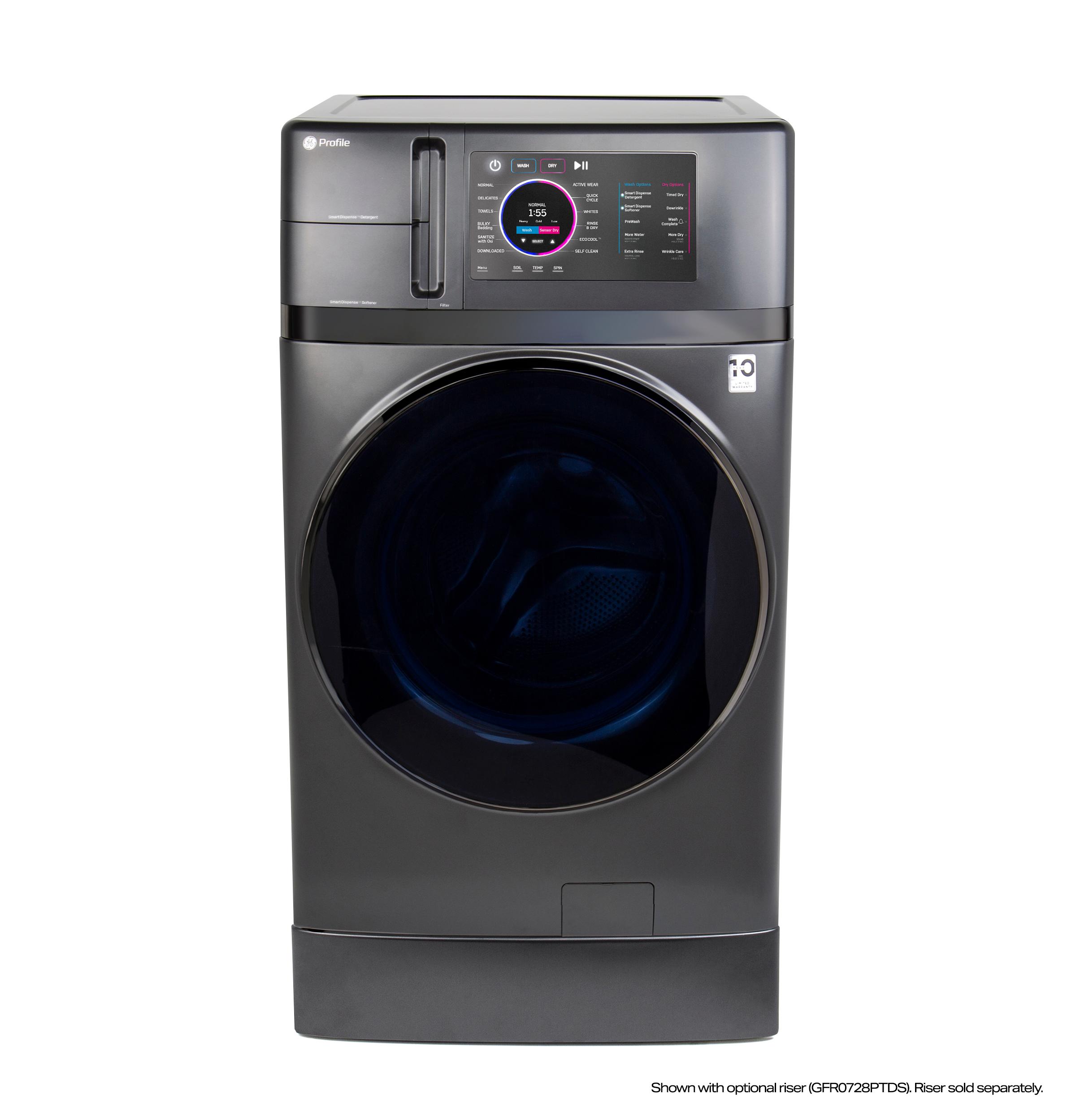 Photo 4 of 21 of Gray GE Profile Washer & Dryer Combos PFQ97HSPVDS For Sale At Warners' Stellian
