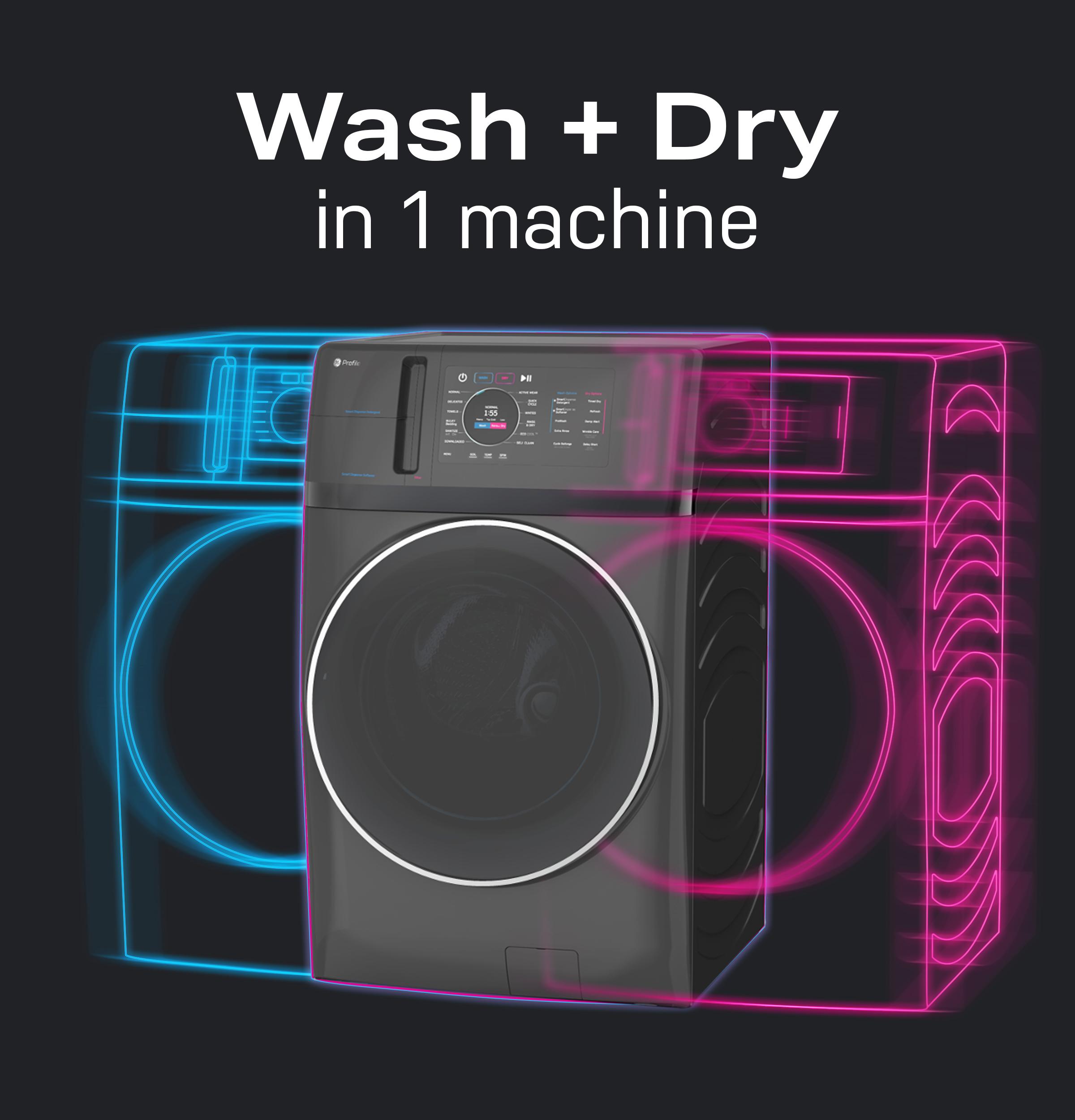 Photo 13 of 21 of Gray GE Profile Washer & Dryer Combos PFQ97HSPVDS For Sale At Warners' Stellian
