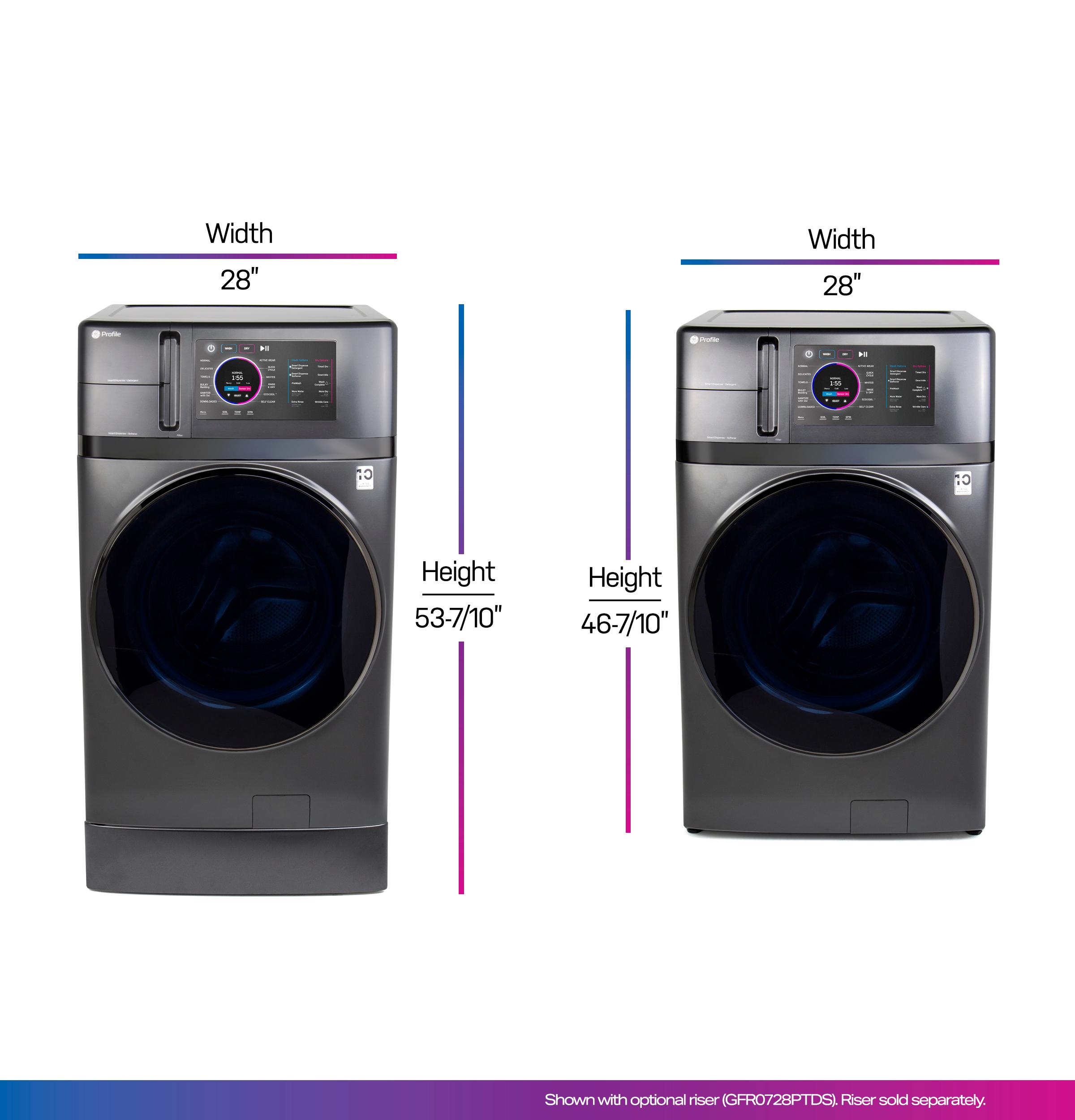 Photo 5 of 21 of Gray GE Profile Washer & Dryer Combos PFQ97HSPVDS For Sale At Warners' Stellian