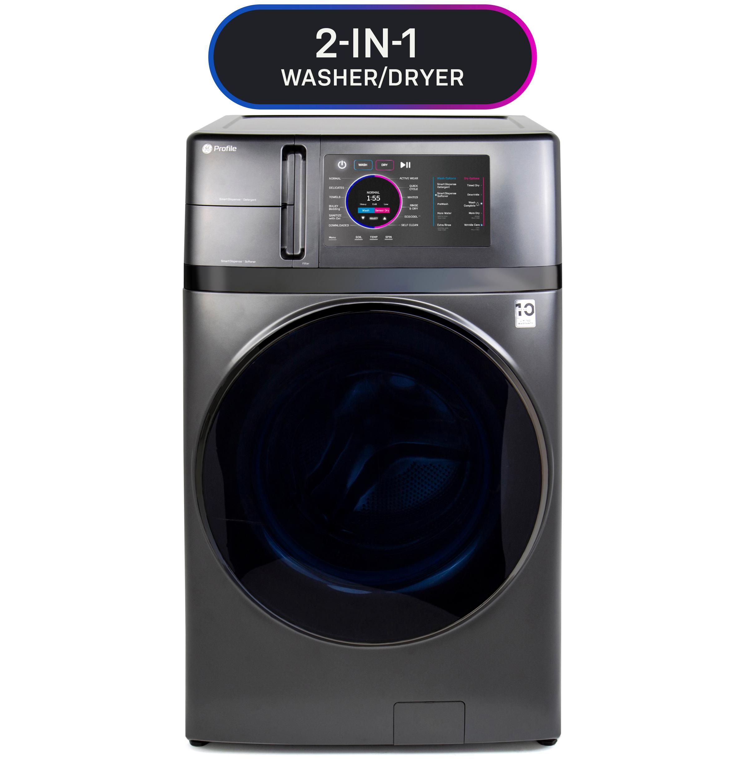 Photo 3 of 21 of Gray GE Profile Washer & Dryer Combos PFQ97HSPVDS For Sale At Warners' Stellian