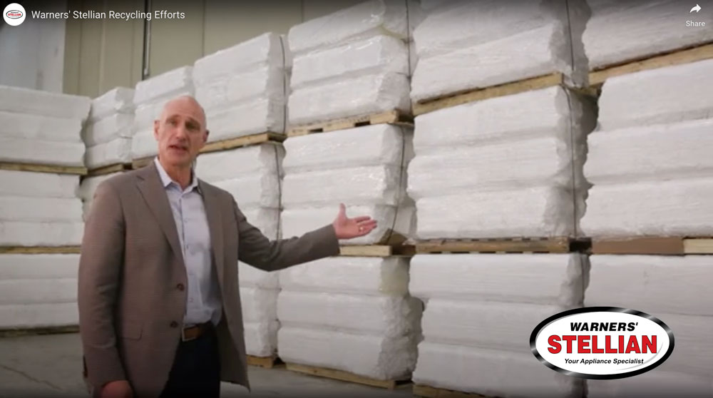 Warners' Stellian Styrofoam recycling